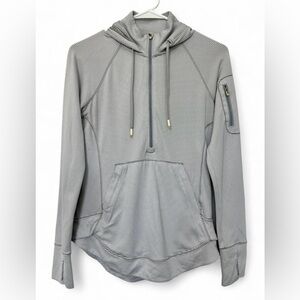 Women's Athleta Heavenly Hail Half Zip Hooded Pullover‎ Activewear Longsleeve XS